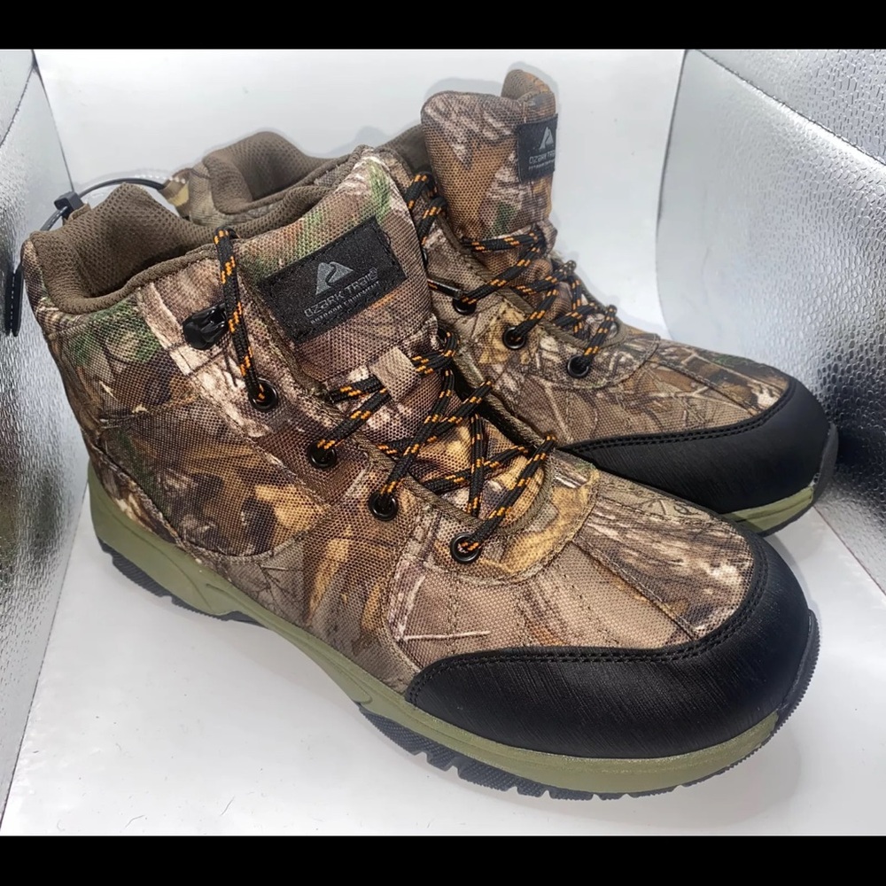Ozark Trail Youth Hiking Boots Size 6 Camo Hunting Camping Shoes - Picture 3 of 8